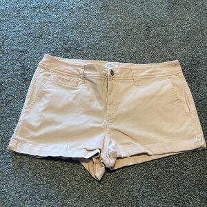 Market & Spruce Pink Cargo Shorts